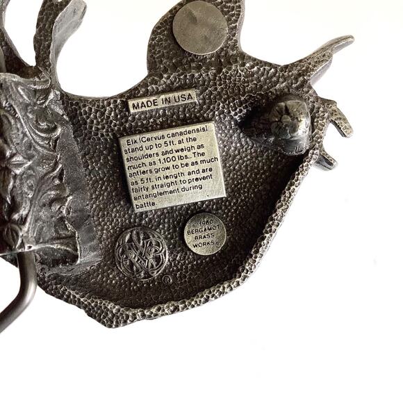 Sz 36 Tooled Leegin Silver Creek Leather Western Belt w/Elk Bergamot Buckle 1980 - Picture 7 of 12